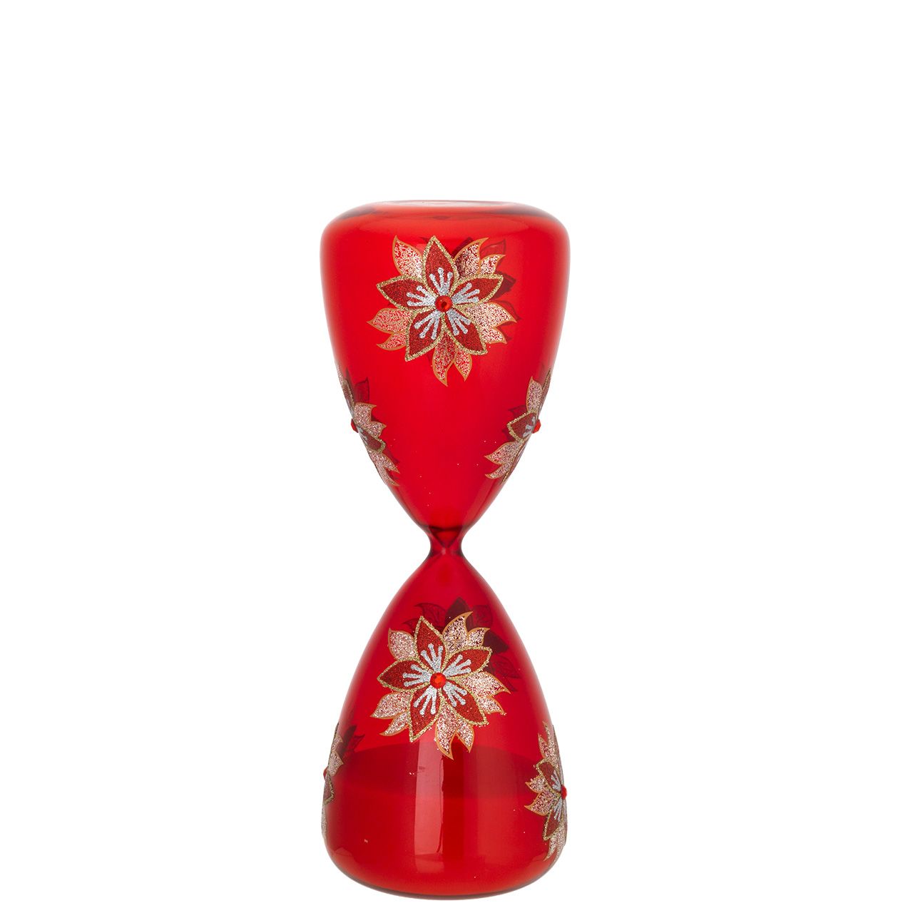 CLESSIDRA 9*25 - 45 MIN. CON STELLE DI NATALE ROSSA